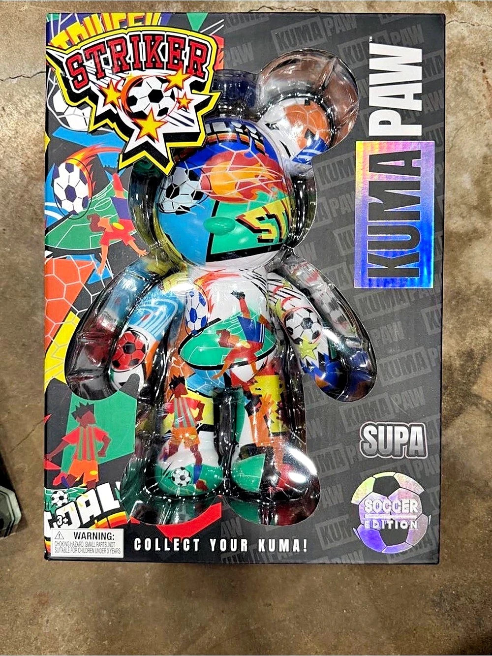Kuma Paw Striker Soccer Edition Figure NWT